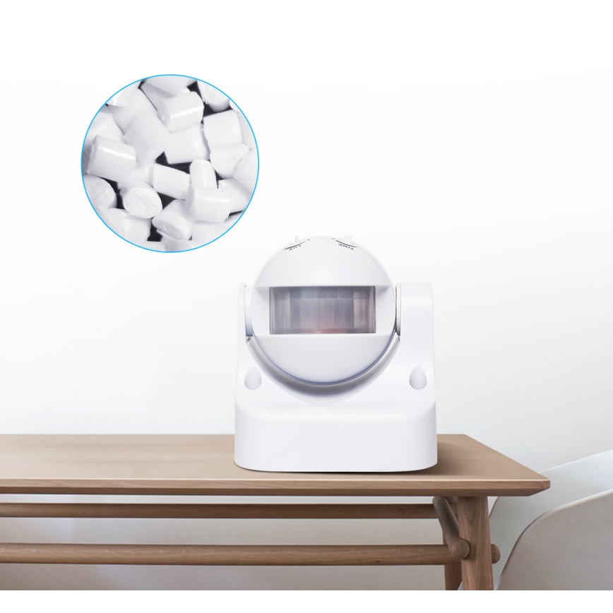 Aigostar - Utomhus infraröd rörelsesensor 230V IP44 vit