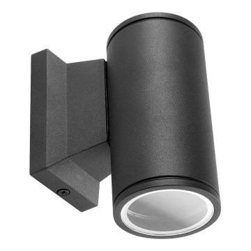 Aigostar - Utomhusvägglampa 1xGU10/230V IP65 svart rund