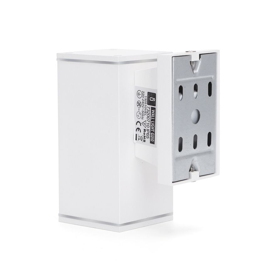 Aigostar - Vägglampa för utomhusbruk 1xGU10/230V vit IP65 vinklat