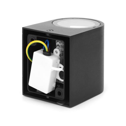 Aigostar - Vägglampa för utomhusbruk 1xGU10/35W/230V svart IP54