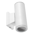 Aigostar - Vägglampa för utomhusbruk 2xGU10/230V vit IP65 rund