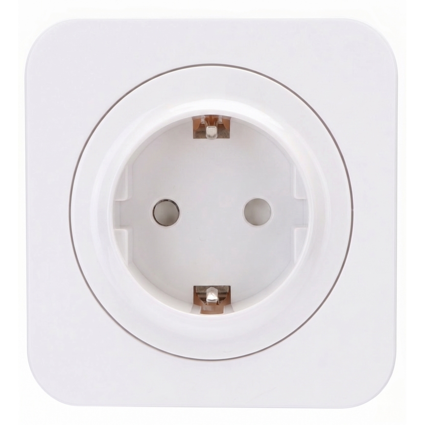 Aigostar - Vägguttag med ram SCHUKO 250V/16A vit
