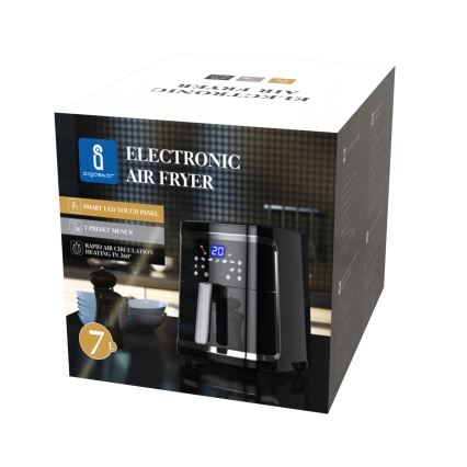 Aigostar - Varmluftsfritös 7l 1900W/230V/60min