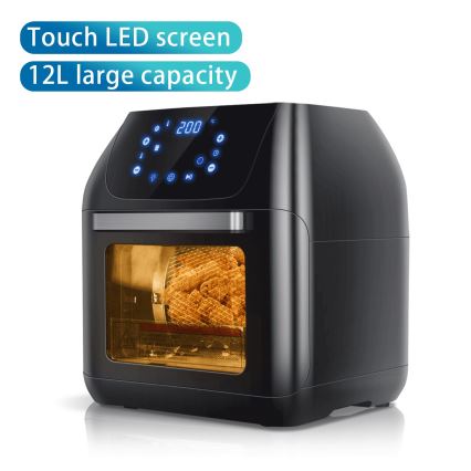 Aigostar - Varmluftsugn 1400W/230V 12l svart