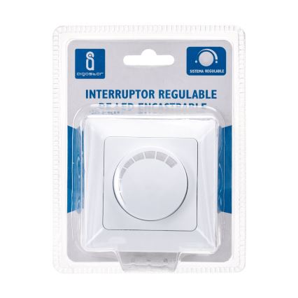 Aigostar - Vridbar dimmer 110W/230V vit