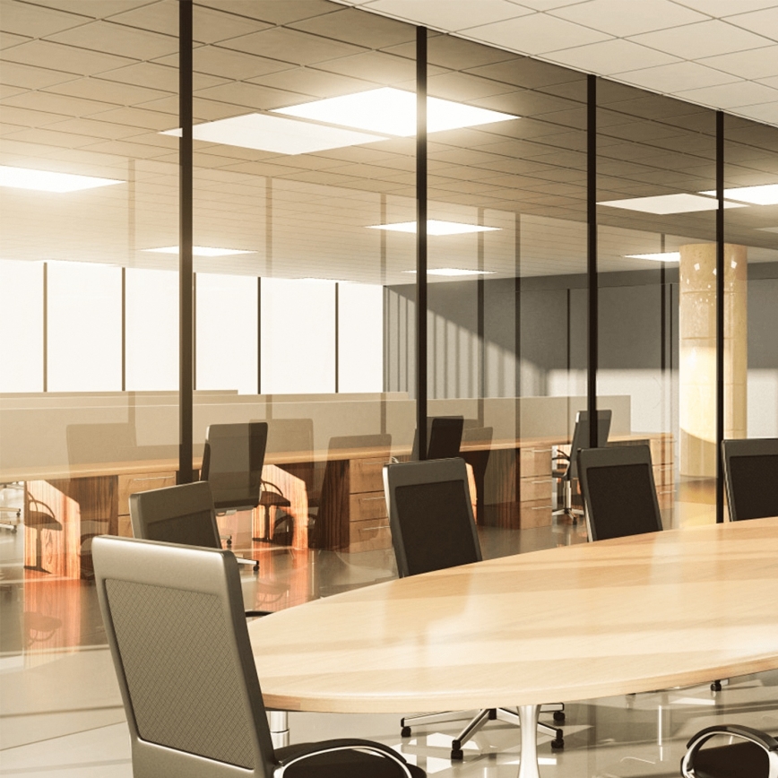 Aigostar - Ytmonterad LED-panel/28W/230V High Efficiency UGR19 3000K 59,5x59,5 cm