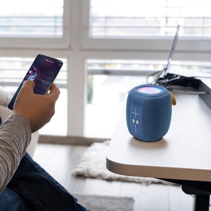 AKAI ABTS-V5 BL - Trådlös högtalare med mikrofon 3W/1200 mAh blå