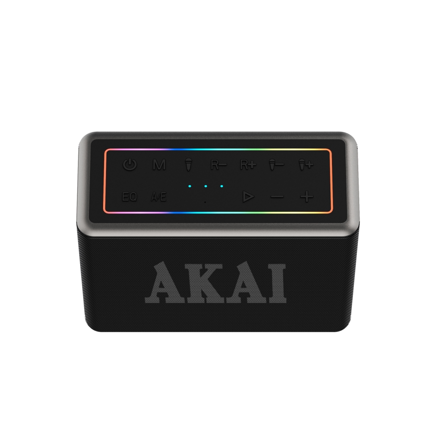AKAI ABTSW-120 - Trådlös högtalare med två mikrofoner 80W/4000 mAh IPX6