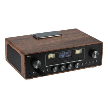AKAI AM-100 RHAPSODY - Mikrosystem med CD/FM/DAB/AUX/USB/MP3 40W/230V + fjärrkontroll