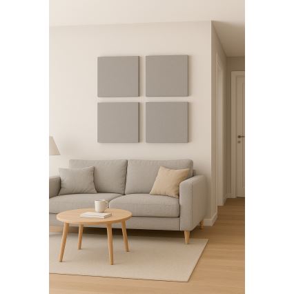 Akustisk panel SILENCE 58x58 cm grå