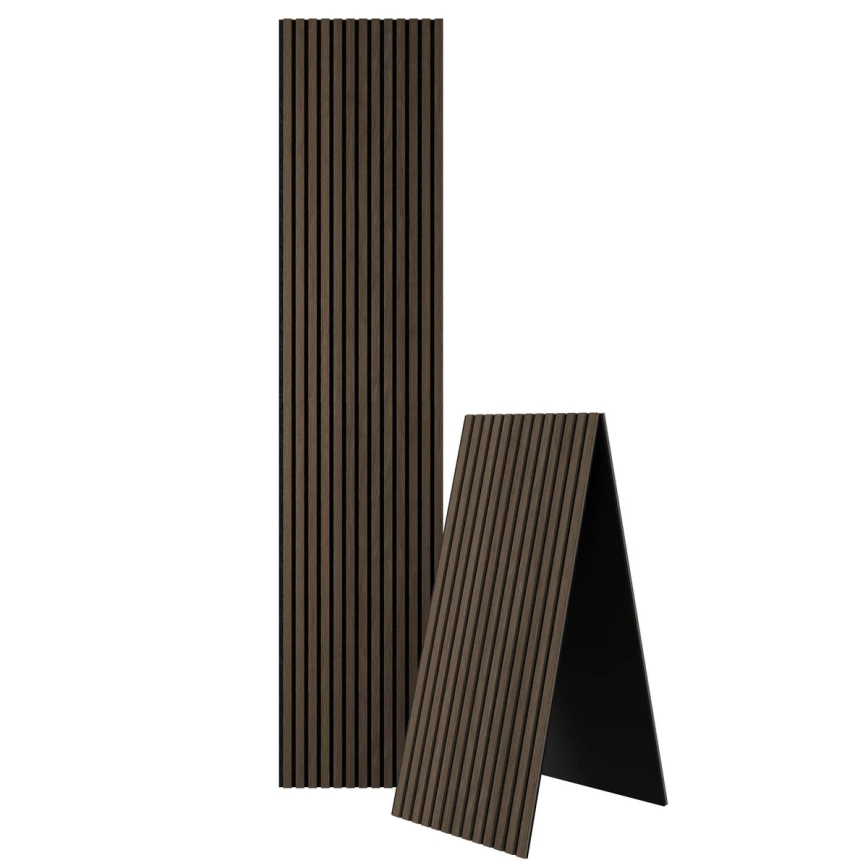 Akustisk väggpanel VASALUND 240x52 cm valnöt