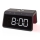 Alarm clock med LCD display and wireless charger 15W/230V svart