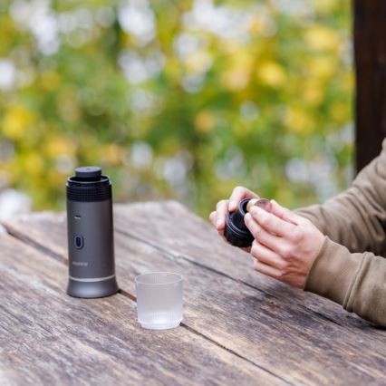 Aligator ACM002 - PortaCaffé 3-i-1 uppladdningsbar resekaffebryggare 72 W/7500 mAh, grå