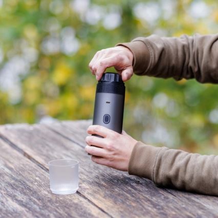 Aligator ACM002 - PortaCaffé 3-i-1 uppladdningsbar resekaffebryggare 72 W/7500 mAh, grå