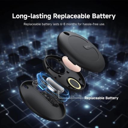 Aligator APD003 - MiTag lokaliserare 1xCR2032 IP67 svart