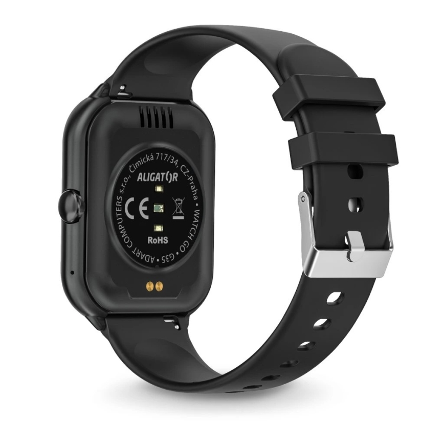 Aligator AW10BK - Smartklocka Watch GO, 220 mAh, IP67, svart