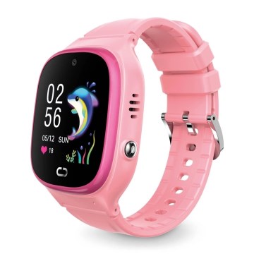 Aligator AW11PK - smartklocka Watch Junior 2 450 mAh IP67 Wi-Fi rosa