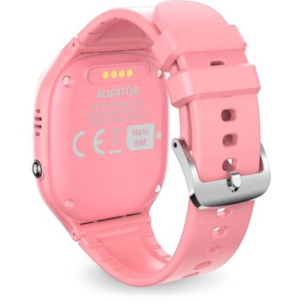 Aligator AW11PK - smartklocka Watch Junior 2 450 mAh IP67 Wi-Fi rosa