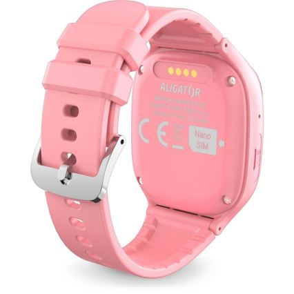 Aligator AW11PK - smartklocka Watch Junior 2 450 mAh IP67 Wi-Fi rosa
