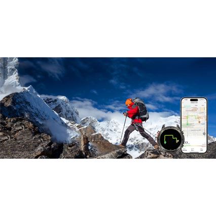 Aligator AW12BK - Smartklocka GPS 500 mAh IP69K svart