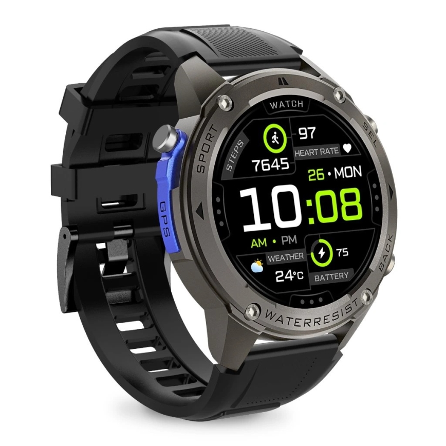 Aligator AW12BK - Smartklocka GPS 500 mAh IP69K svart