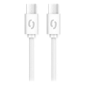 Aligator DATKP49 - USB-kabel USB-C till USB-C, 65 W Power Delivery, 1,5 m, vit