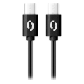 Aligator DATKP58 - USB-kabel USB-C till USB-C, 65 W Power Delivery, 2,5 m, svart