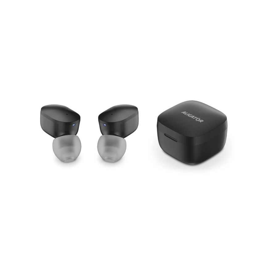 Aligator TWS05 - Trådlösa Pods LITE-hörlurar 200 mAh + 2x 30 mAh, IP30, svart