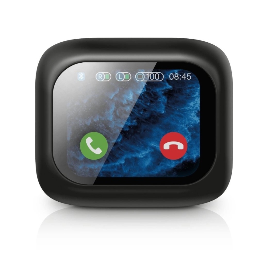 Aligator TWS07 - Trådlösa öronsnäckor Pods LCD + ANC 400 mAh + 2x 40 mAh IP30 svart