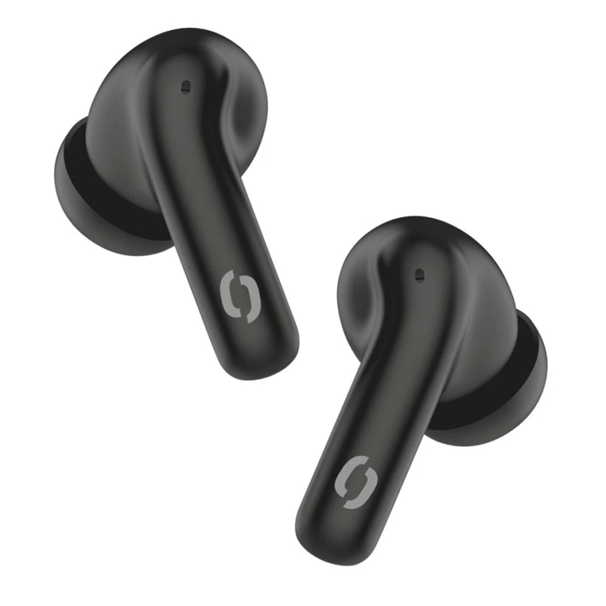 Aligator TWS08BK - Trådlösa in-ear-hörlurar med aktiv brusreducering (ANC), laddningsetui 200 mAh + 2×30 mAh, IP40, svart