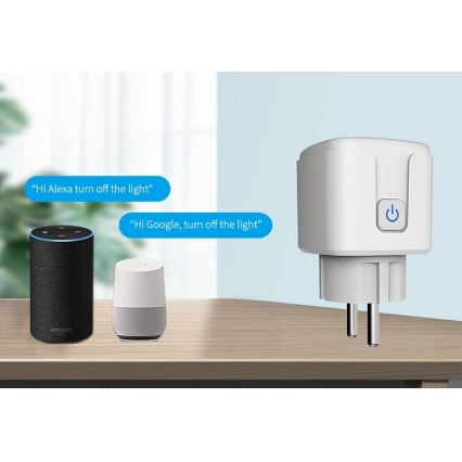 Aligator WAL001 - Smart uttag 3680W/230V/Typ E/16A Wi-Fi Tuya