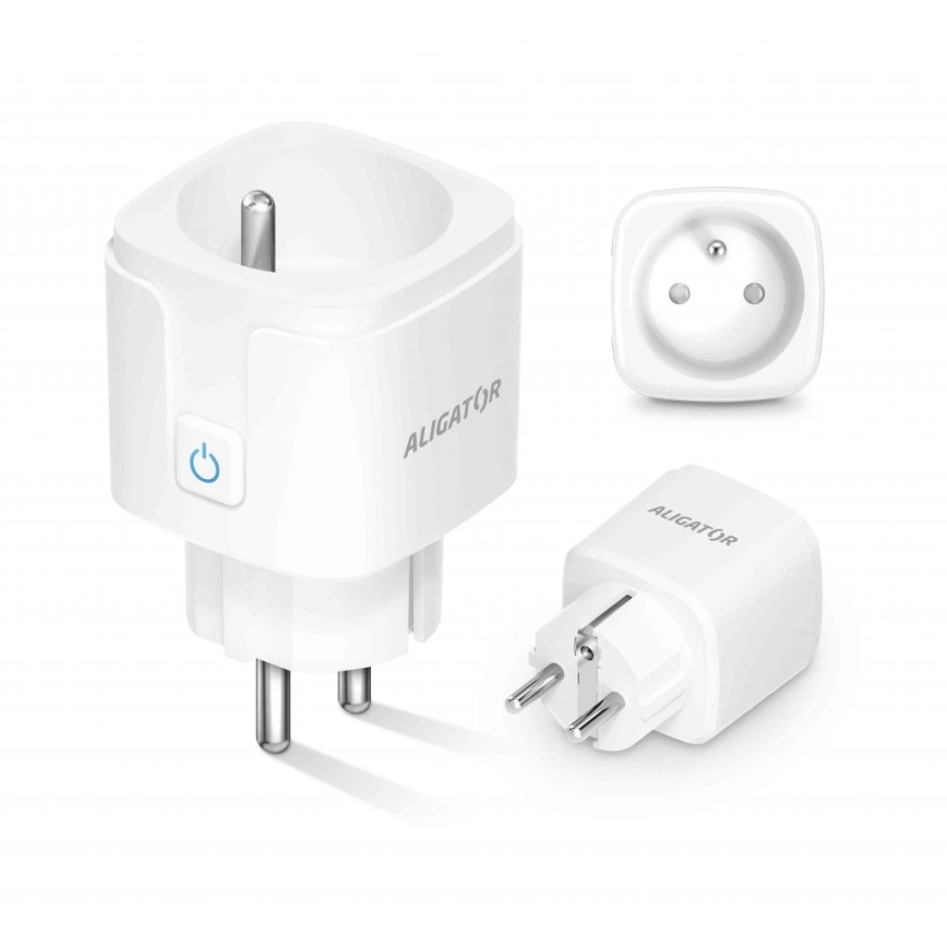 Aligator WAL001 - Smart uttag 3680W/230V/Typ E/16A Wi-Fi Tuya