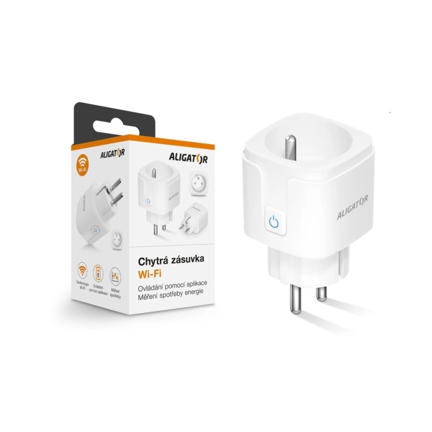 Aligator WAL001 - Smart uttag 3680W/230V/Typ E/16A Wi-Fi Tuya