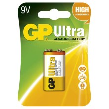 Alkaliska batterier 6LF22 GP ULTRA 9V