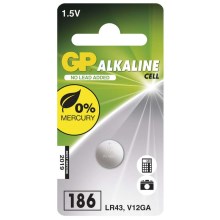 Alkaliska knappcellsbatterier LR43 GP ALKALINE 1,5V/70 mAh