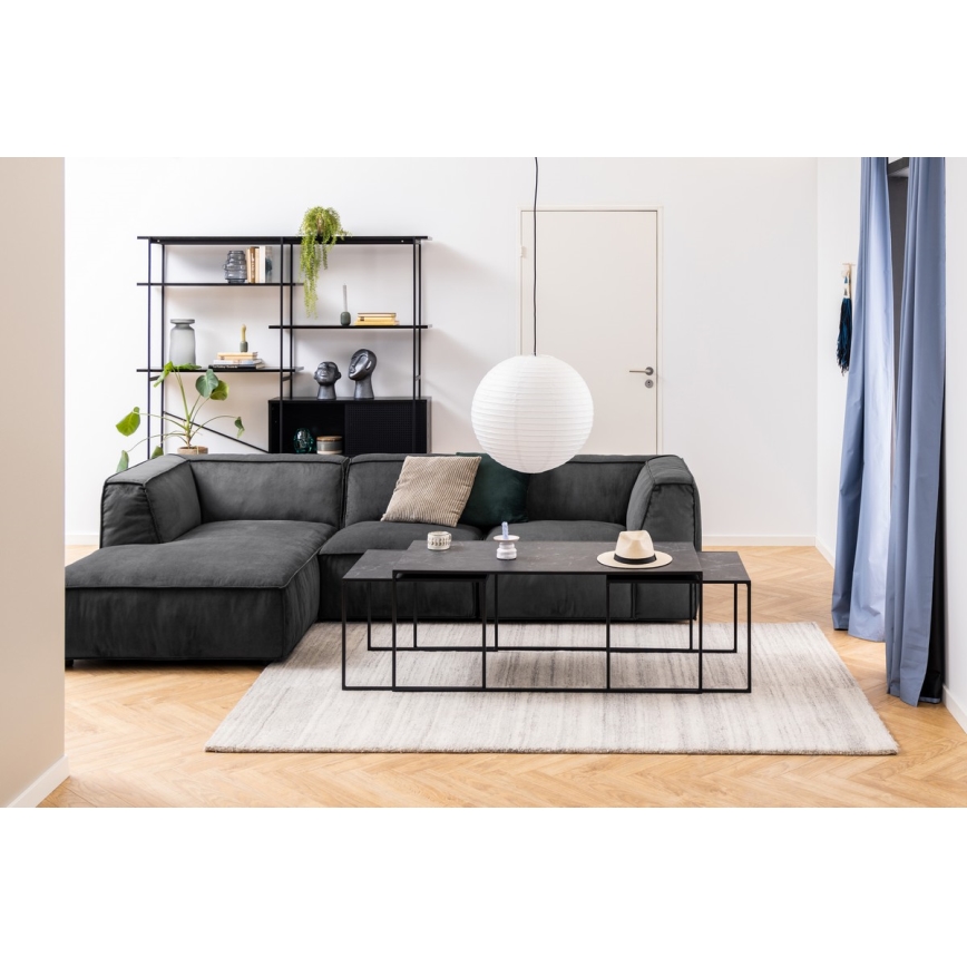 ALMA 3-delars soffbordssats, antracit