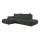 ALMADA L-formad bäddbar hörnsoffa med förvaring, vänster, antracit