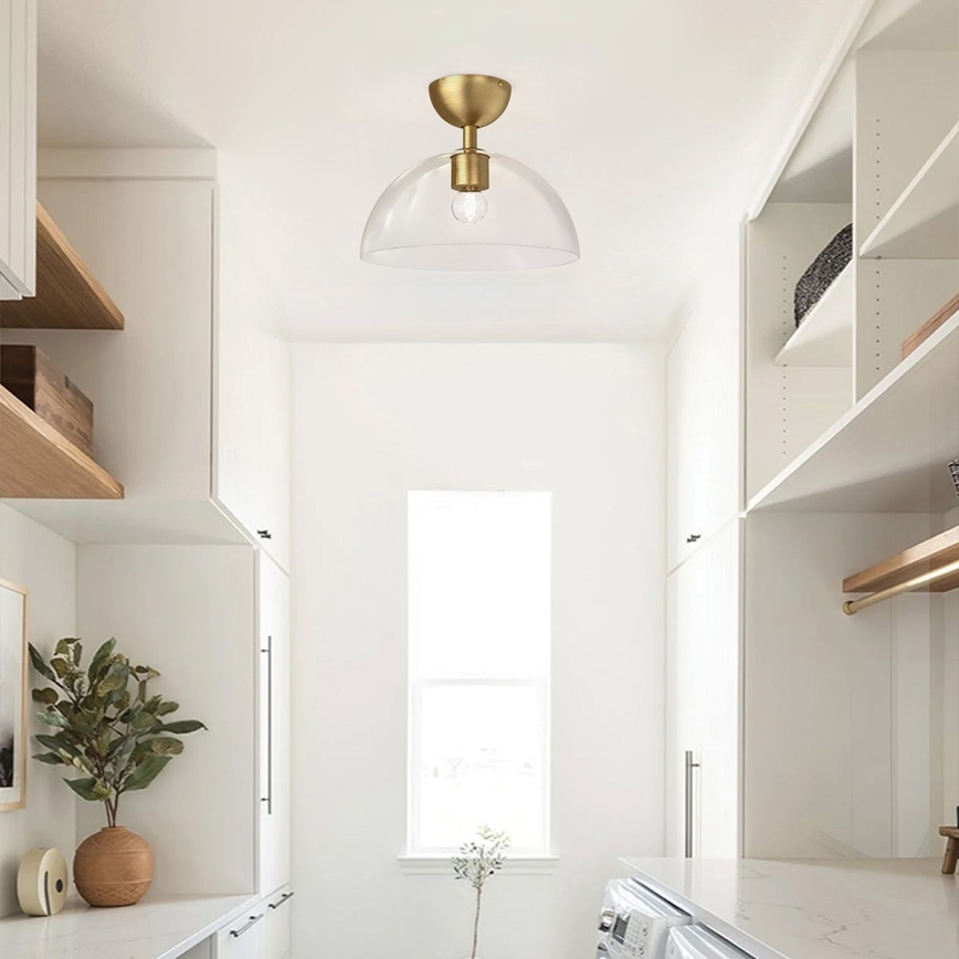 Alora Mood - Taklampa JUDE 1xE27/60W/230V diameter 30,5 cm mässing