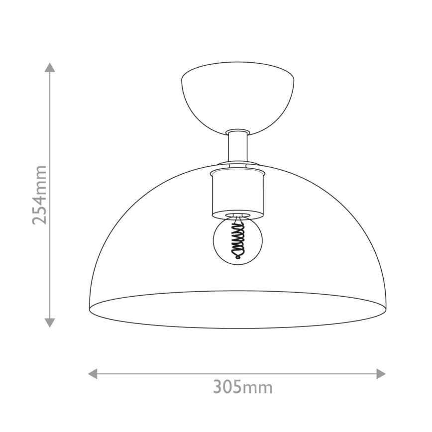 Alora Mood - Taklampa JUDE 1xE27/60W/230V diameter 30,5 cm mässing