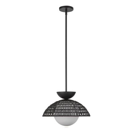 Alora Mood - Taklampa på stång PERTH 1xE27/60W/230V Ø 37,5 cm svart