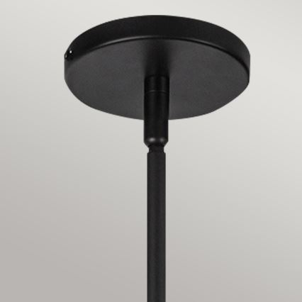 Alora Mood - Taklampa på stång PERTH 1xE27/60W/230V Ø 37,5 cm svart