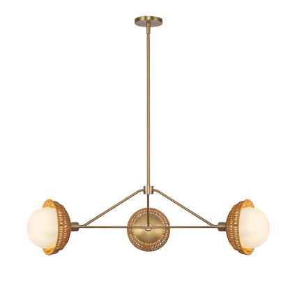 Alora Mood - Taklampa med stång PERTH 3xE14/40W/230V, guldfärgad
