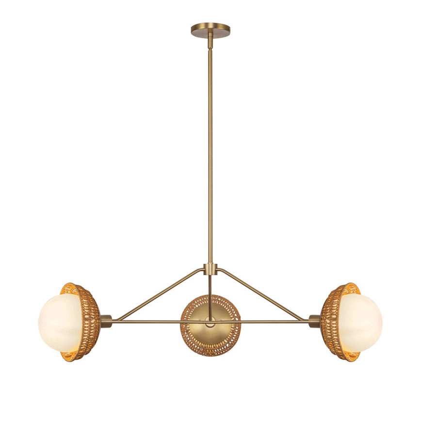 Alora Mood - Taklampa med stång PERTH 3xE14/40W/230V, guldfärgad