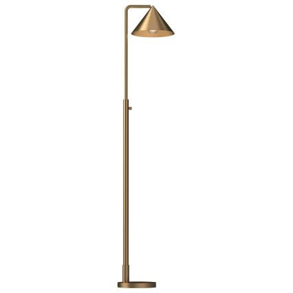 Alora Mood - Golvlampa REMYCK 1xE27/60W/230V guldfärgad