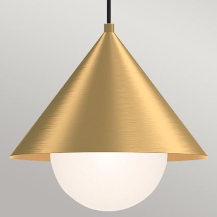 Alora Mood - Hänglampa med sladd REMYCK 1xE27/60W/230V Ø 34,3 cm, guld