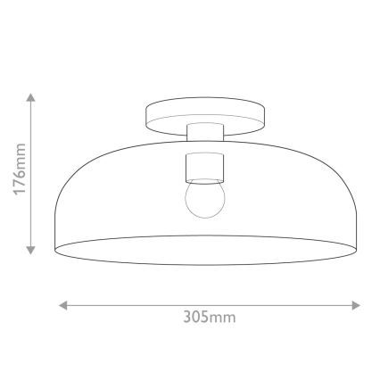 Alora Mood - Taklampa SYLVIA 1xE27/60W/230V guldig