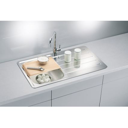 ALVEUS 1065560 - Diskho LINE 86x50 cm rostfritt stål/satinborstad