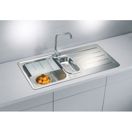 ALVEUS 1082440 - Diskho LINE 98x50 cm rostfritt stål/satinborstad
