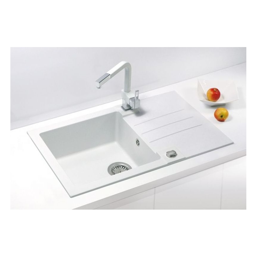 ALVEUS 1090944 - Diskho för kök ROCK 78x48 cm granit/vit