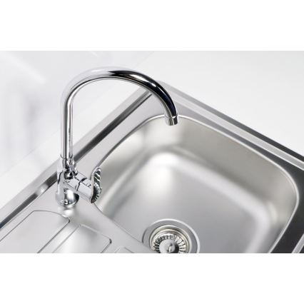 ALVEUS 1098940 - Diskho för kök ZOOM 61,5x50 cm satin, för toppmontage